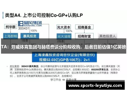 TA：芬威体育集团与赫塔费谈分阶段收购，后者目前估值1亿英镑